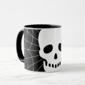 Spiderweb Skull Tasse (Vorderseite Links)