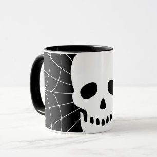 Spiderweb Skull Tasse