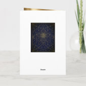 Spiderweb spinnen und Sterne schwarz und gold Karte (Rückseite)