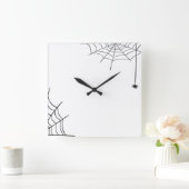 Spiderweb Wall Clock Quadratische Wanduhr (Zuhause)
