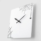 Spiderweb Wall Clock Quadratische Wanduhr (Winkel)