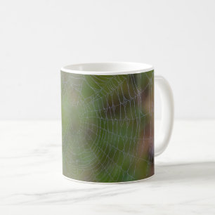 Spiderweb With Droplets Coffee Mug Kaffeetasse