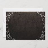 Spiderwebs Goth Wedding Will You Be My Bridesmaid Einladung (Rückseite)