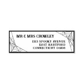 Spiderwebs Halloween Goth Mr & Mrs Permastempel (Design)