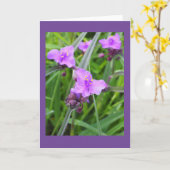 Spiderwort Blank Note Card Karte (Gelbe Blume)