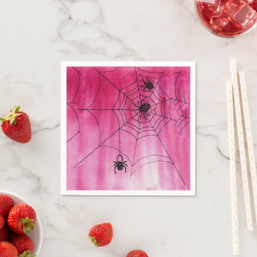 Spidery Web Design auf Papier Napkins Serviette (Beispiel)