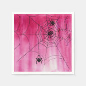 Spidery Web Design auf Papier Napkins Serviette (Vorderseite)