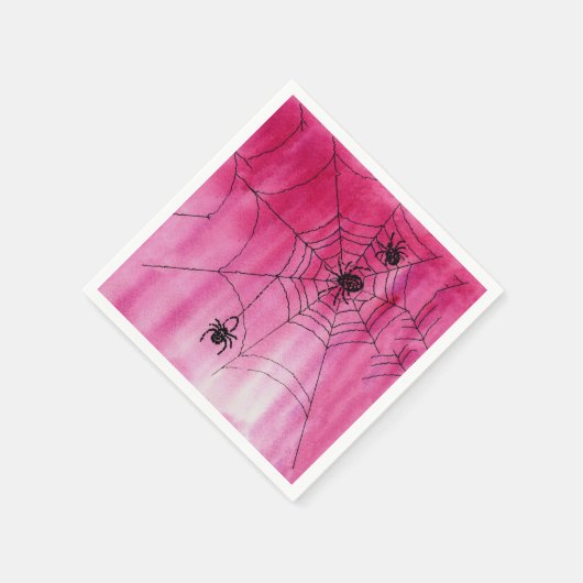 Spidery Web Design auf Papier Napkins Serviette (Ecke)