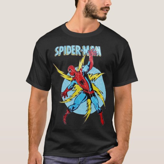 Spidey 70's UK Tribute Distressed T-Shirt (Vorderseite)