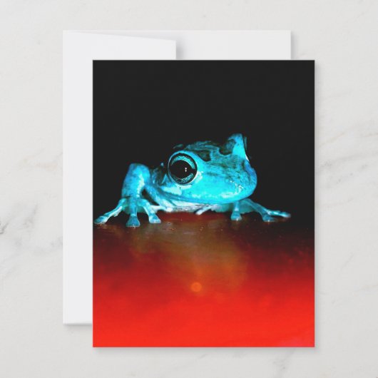 Spidey Frosch Grüner Frosch Wildtierliebhaber Einladung (Vorderseite)