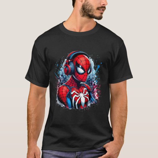 Spidey headphones T-Shirt (Vorderseite)