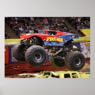 Spidey-Monstertruck-Druck Poster