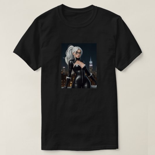 Spidey's Black Cat T-Shirt (Design vorne)