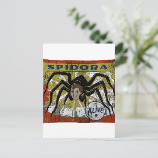 Spidora Postkarte (Stehend Vorderseite)
