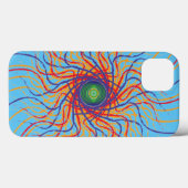 Spiegauge / Himmelblau BG Case-Mate iPhone Hülle (Rückseite (Horizontal))