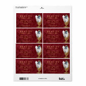 Spiegel an der Wand - Etikett (Vorne)