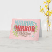 Spiegel an der Wand Karte (Gelbe Blume)