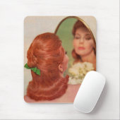 Spiegel an der Wand Mousepad (Mit Mouse)