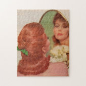 Spiegel an der Wand Puzzle (Vertikal)