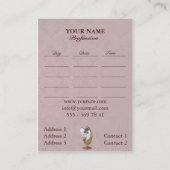 Spiegel an der Wand - Visitenkarte (Rückseite)