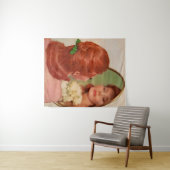Spiegel an der Wand Wandteppich (Beispiel (Horizontal))