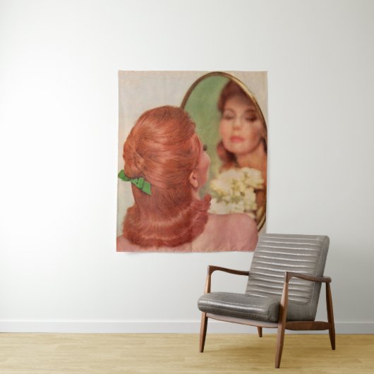 Spiegel an der Wand Wandteppich (Beispiel)