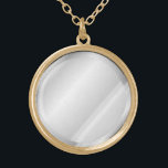 Spiegel-Anhänger-Halskette Vergoldete Kette<br><div class="desc">Runder Spiegelanhänger mit Silber- oder Vergoldung und zusammenpassender Kette.</div>