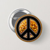 SPIEGEL-BALL-FRIEDENSzeichen Button (Vorne & Hinten)