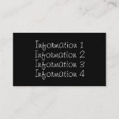 Spiegel-Ball-Musikindustrie-Karte Visitenkarte (Rückseite)