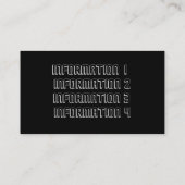 Spiegel-Ball-Musikindustrie-Karte Visitenkarte (Rückseite)