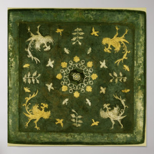 Spiegel, Bronze mit lackiertem Rücken Poster