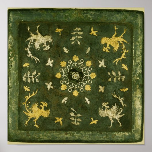 Spiegel, Bronze mit lackiertem Rücken Poster (Vorne)