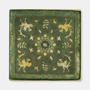 Spiegel, Bronze mit zurück lackiert Magnet