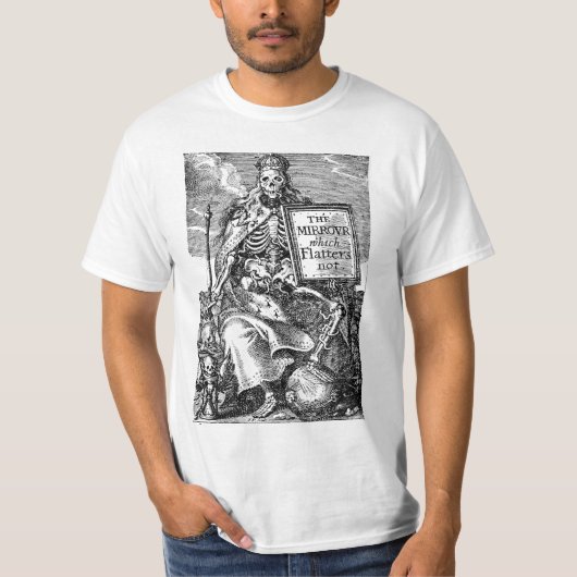 Spiegel, der nicht Wertt-stück schmeichelt T-Shirt (Vorderseite)