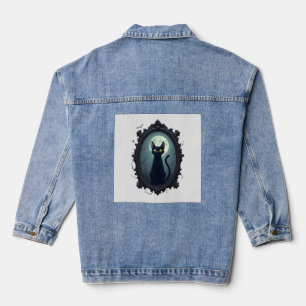 Spiegel der verfluchten Katze Jeansjacke