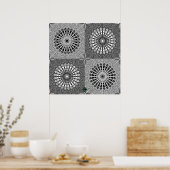 Spiegel-Gitter Poster (Küche)