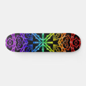 Spiegel-Kreuz (Regenbogen 2) Skateboard (Horizontal)
