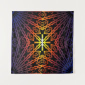 Spiegel-Kreuz (Regenbogen) Wandteppich (Vorderseite (Horizontal))