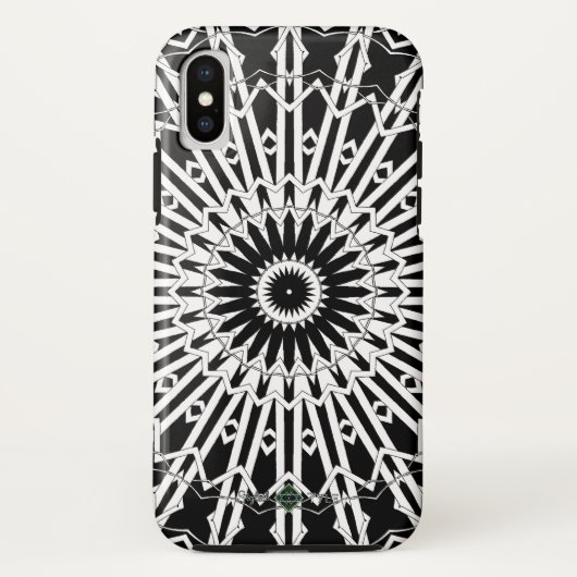 Spiegel-Mandala 2 Case-Mate iPhone Hülle (Rückseite)