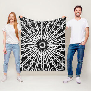 Spiegel-Mandala 2 Fleecedecke