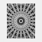 Spiegel-Mandala 2 Fleecedecke (Vorderseite)
