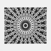 Spiegel-Mandala 2 Fleecedecke (Vorderseite (Horizontal))
