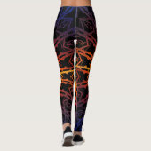 Spiegel-Mandala 2 (Regenbogen) Leggings (Rückseite)
