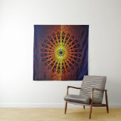 Spiegel-Mandala (Regenbogen) Wandteppich (Beispiel (Horizontal))