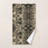 Spiegel mit samtigem Aussehen, klassisch beige Ein Badhandtuch Set (Handtuch)