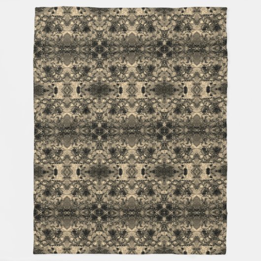 Spiegel mit samtigem Aussehen, klassisch beige Ein Fleecedecke (Vorderseite)