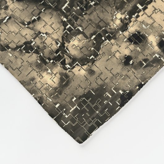 Spiegel mit samtigem Aussehen, klassisch beige Ein Fleecedecke (Ecke)