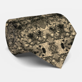 Spiegel mit samtigem Aussehen, klassisch beige Ein Krawatte