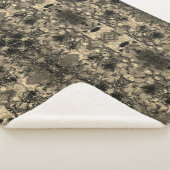 Spiegel mit samtigem Aussehen, klassisch beige Ein Sherpadecke (3/4)