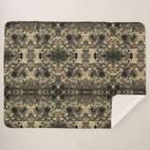 Spiegel mit samtigem Aussehen, klassisch beige Ein Sherpadecke (Vorderseite (Horizontal))